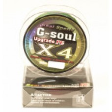 Шнур G-Soul Upgrade PE X4 (цветной) 125м. 0.14-0.22mm